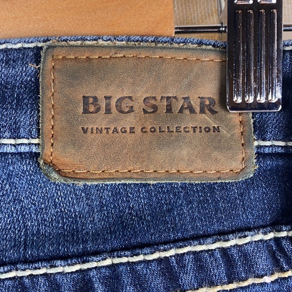 Big Star Liv Distressed Cropped Cuffed Capri Jeans Summer Whitewashed Vintage 25 - Picture 11 of 14